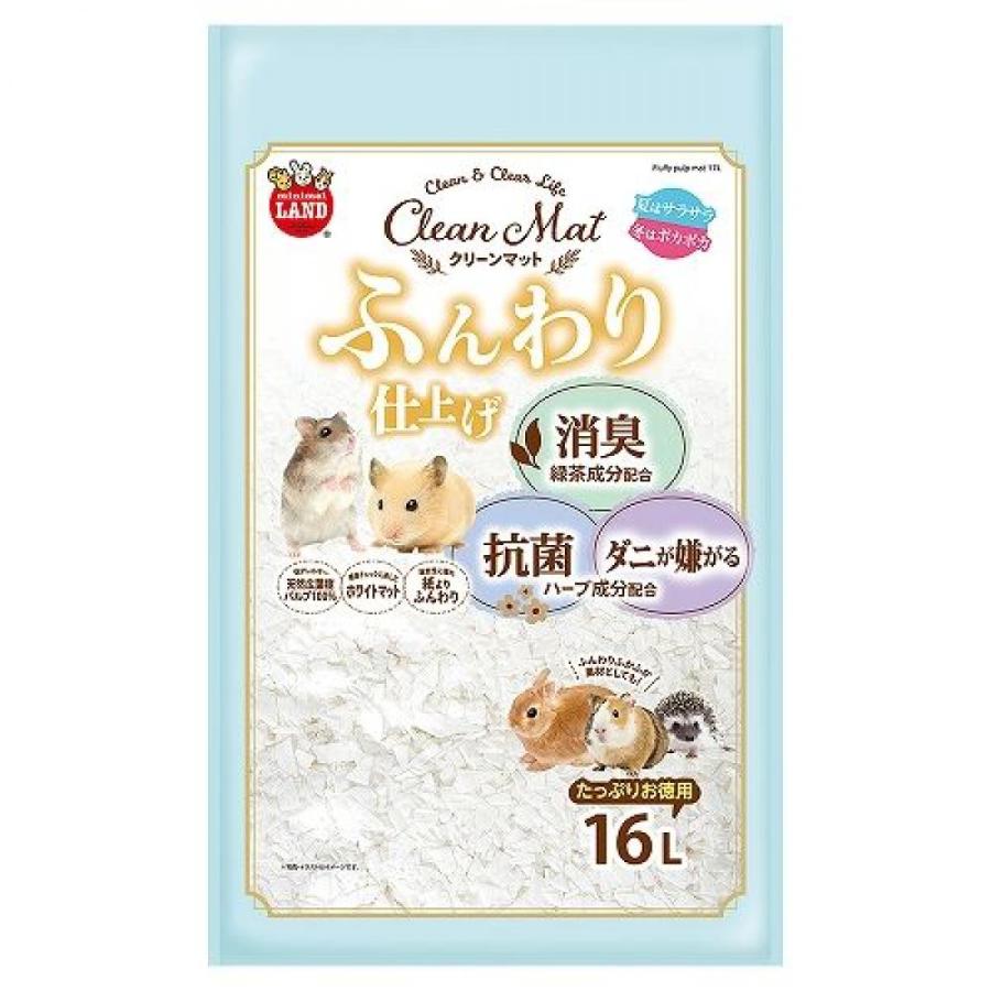 マルカン クリーンマット ふんわり仕上げ お徳用 小動物用 巣材 マット