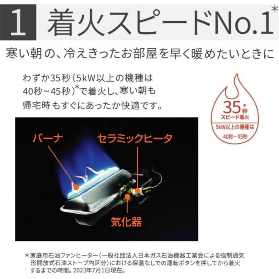 ダイニチ 石油ファンヒーター FW-3323KC-H マットグレー KCタイプ 木造9畳 コンクリート12畳まで スピード着火 速暖 冬 暖房 暖かい｜daiyu8-y｜02