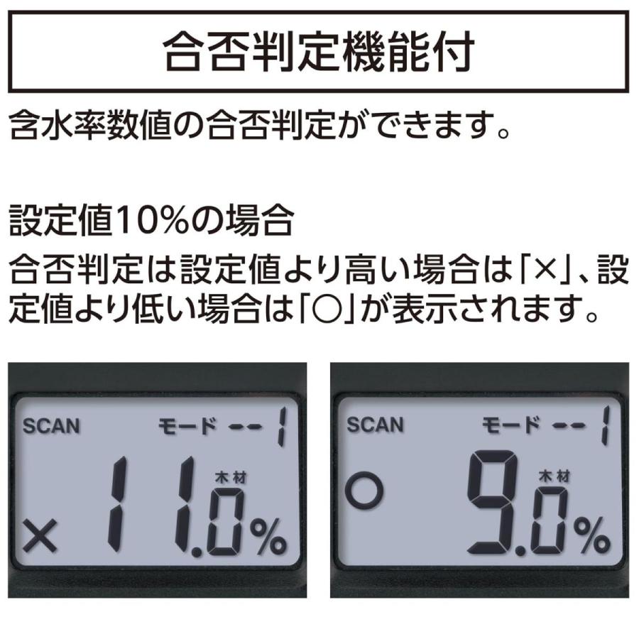 シンワ測定 (Shinwa Sokutei) 78611 デジタル水分計 木材 コンクリート用 センサー式 含水率 傷付けないで測定_4