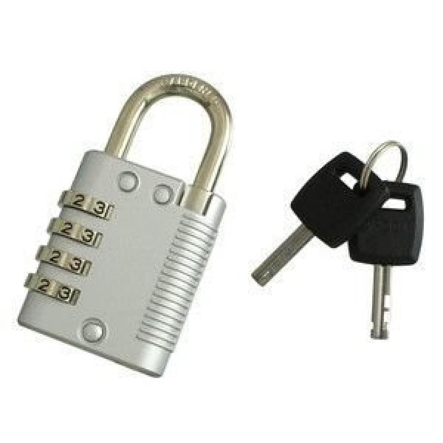 ハイロジック G-227 鍵付4段文字合セ錠40mm 2本キー 1個入 00071227