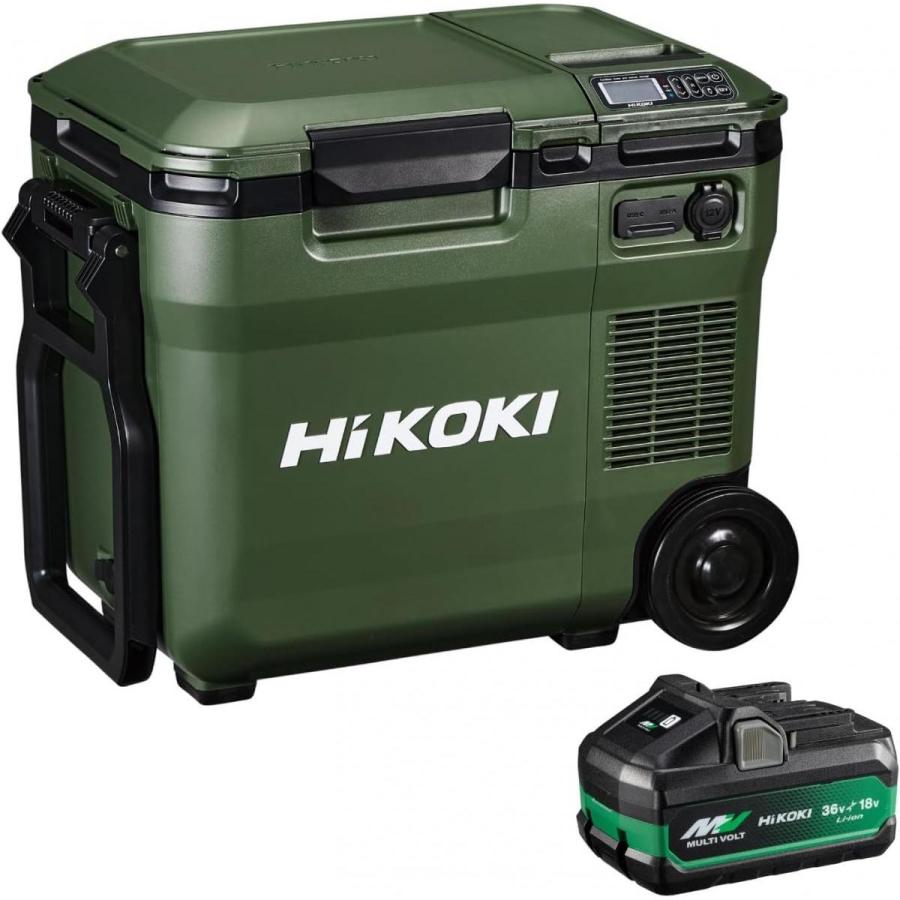 HiKOKI コードレス冷温庫 UL18DC グリーン　純正バッテリー1個付属 HiKOKI（ハイコーキ） 【在庫有・即納】【バッテリー1個】冷温庫 保冷