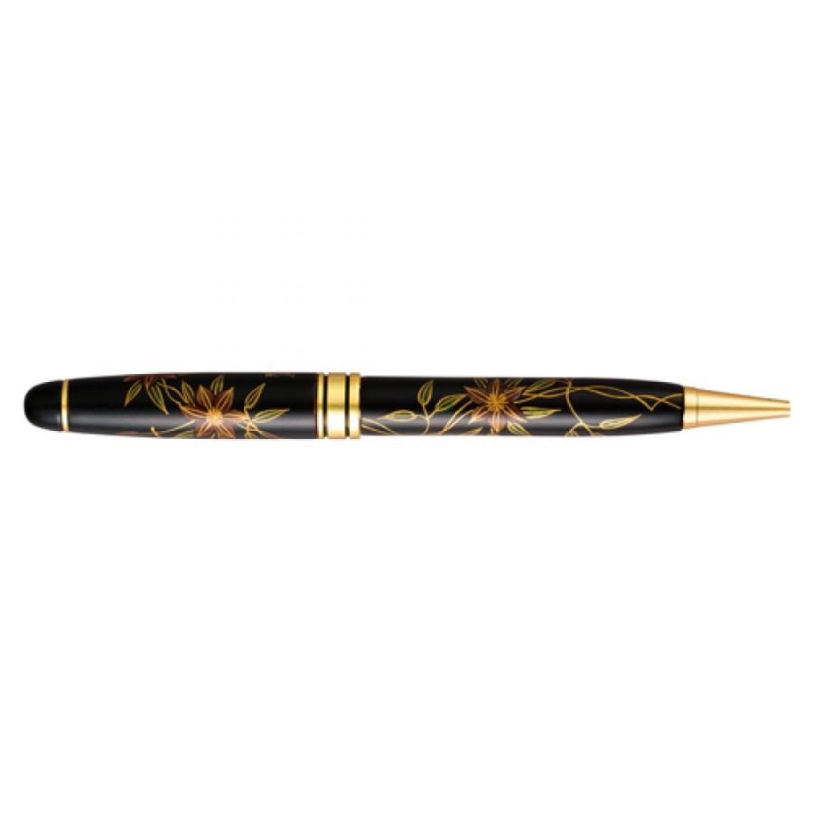 セキセイ 輪島塗 蒔絵「雅風」ボールペン 鉄線花 AX−8802