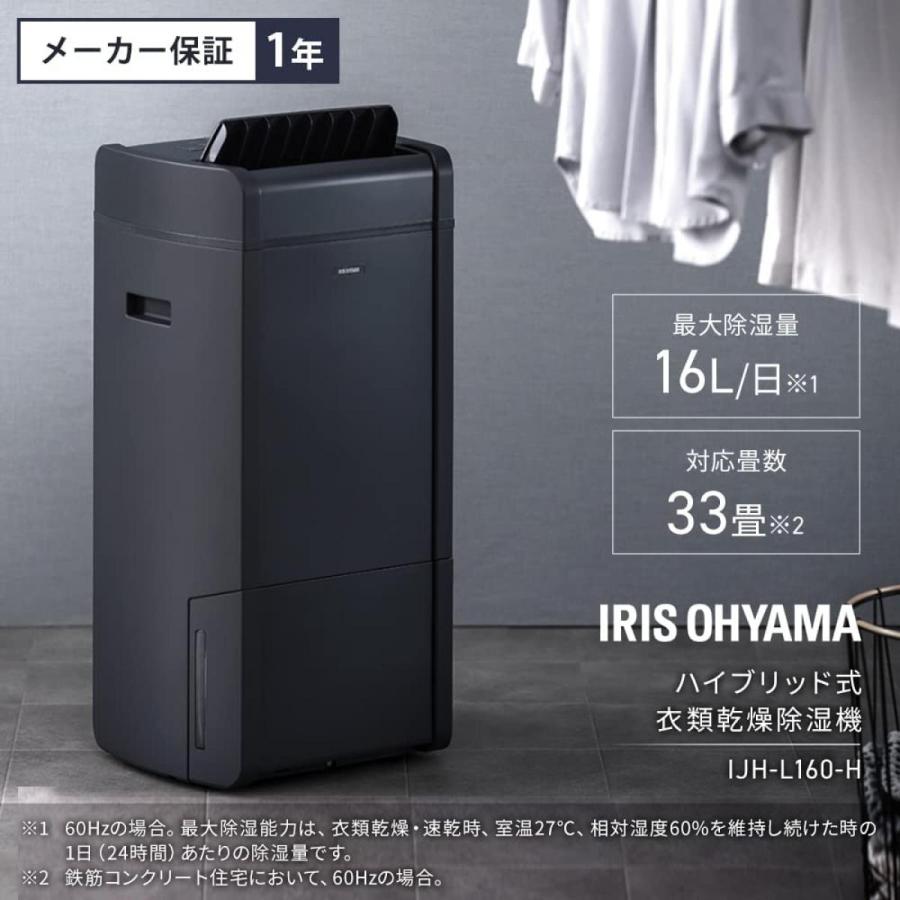 IRIS OHYAMA（アイリスオーヤマ） ハイブリッド式除湿機 16L IJH-L160 