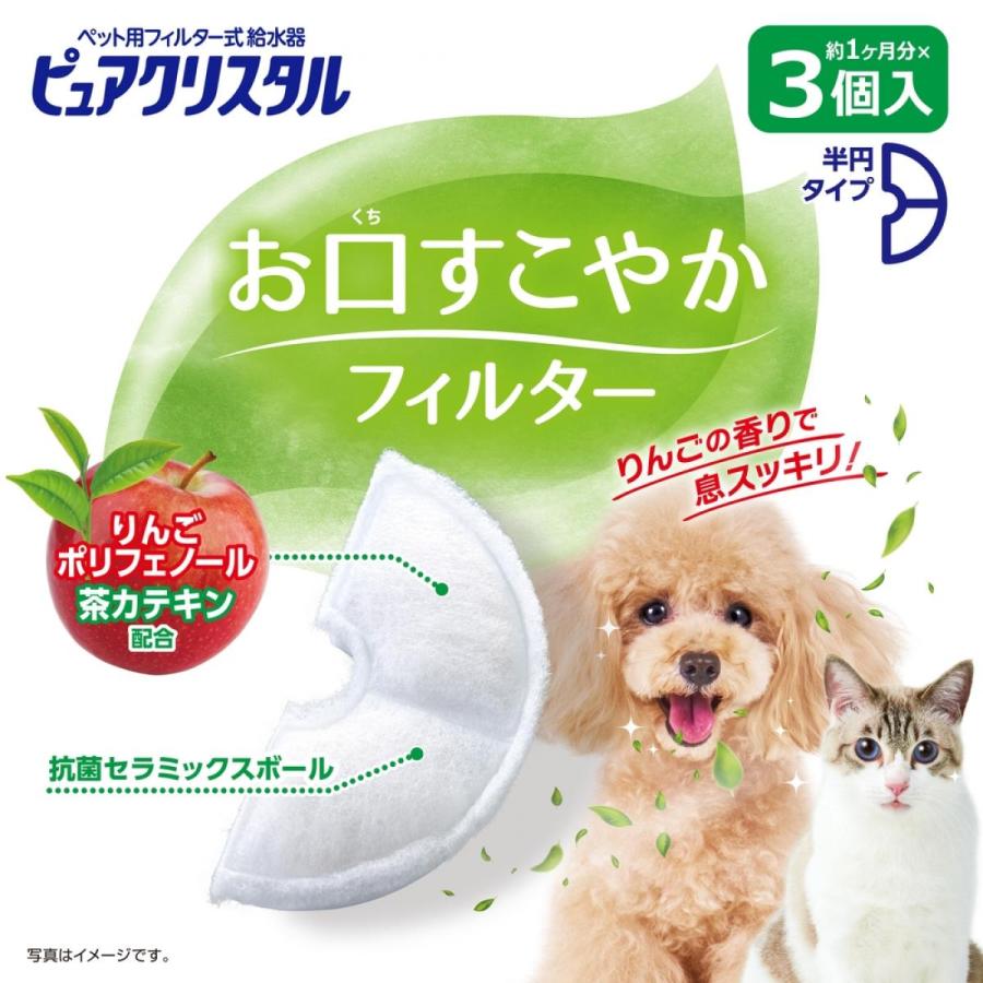 GEX（ジェックス） ピュアクリスタル お口すこやかフィルター 半円 犬