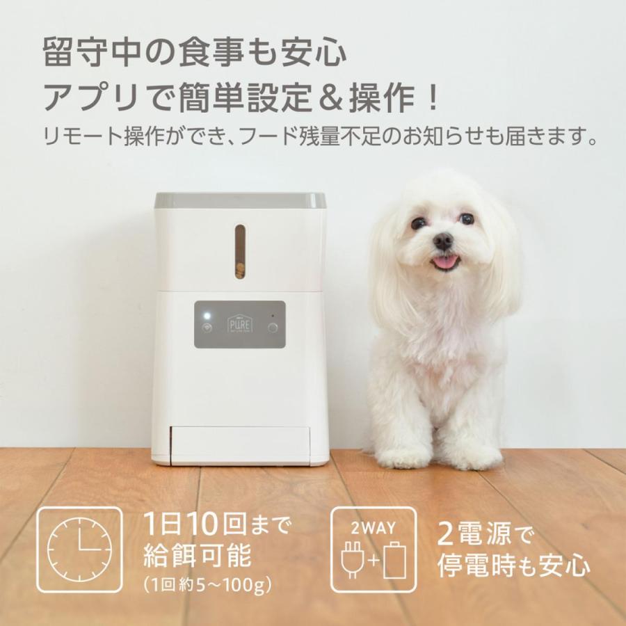 GEX（ジェックス） 犬 猫 自動給餌器 PURE PET AUTO FEEDER PPAF01-WH