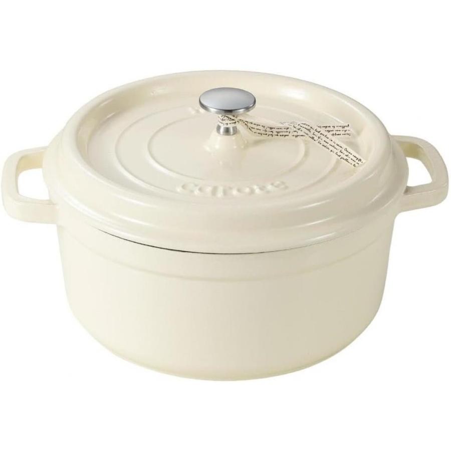 CAROTE（カローテ） Livplus carote IHココット鍋 24cm ホワイト NM