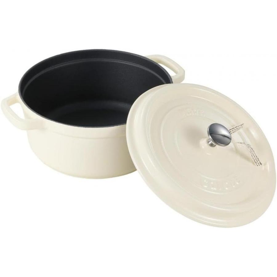 CAROTE（カローテ） Livplus carote IHココット鍋 24cm ホワイト NM