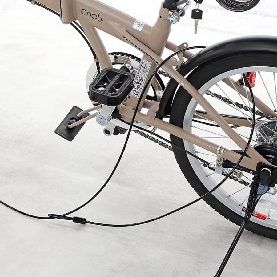 CAPTAIN STAG（キャプテンスタッグ） 自転車 ロック ワイヤー 延長 