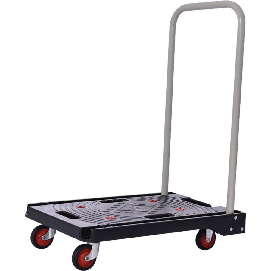 山善（YAMAZEN） 静運フラット台車 ブラック YSF-6040(BK) 38.4×60cm