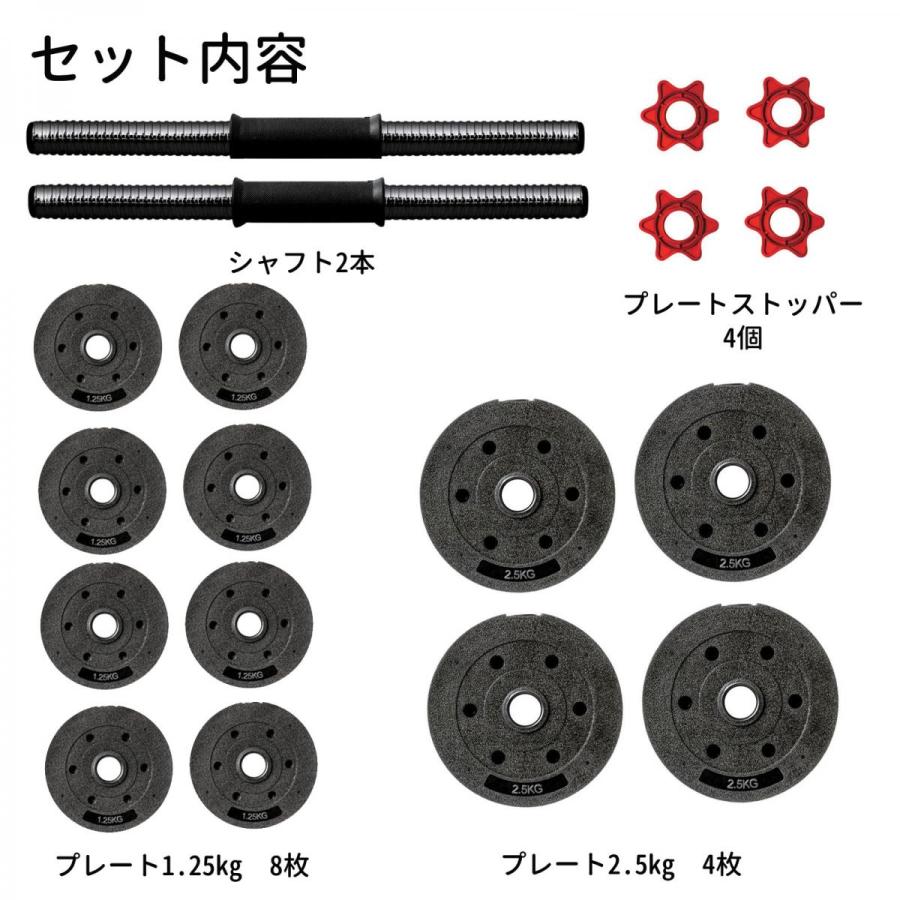 La-VIE(ラヴィ) メガダンベルセット 10kg×2個 3B-3497 トレーニング