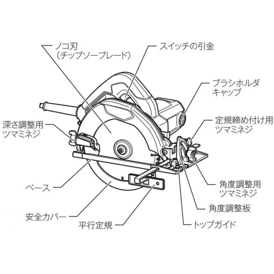 マキタ（makita） 電気マルノコ 190mm M585 チップソーブレード付き