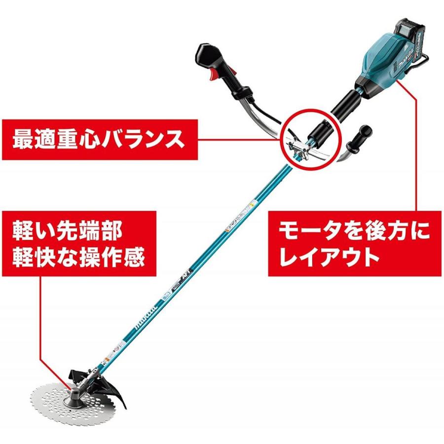 マキタ(Makita) 充電式草刈機 40Vmax 4Ah バッテリ・充電器付 MUR007GRM 刈払い機　草刈り機　除草 【北海道・沖縄・離島不可】｜daiyu8｜02