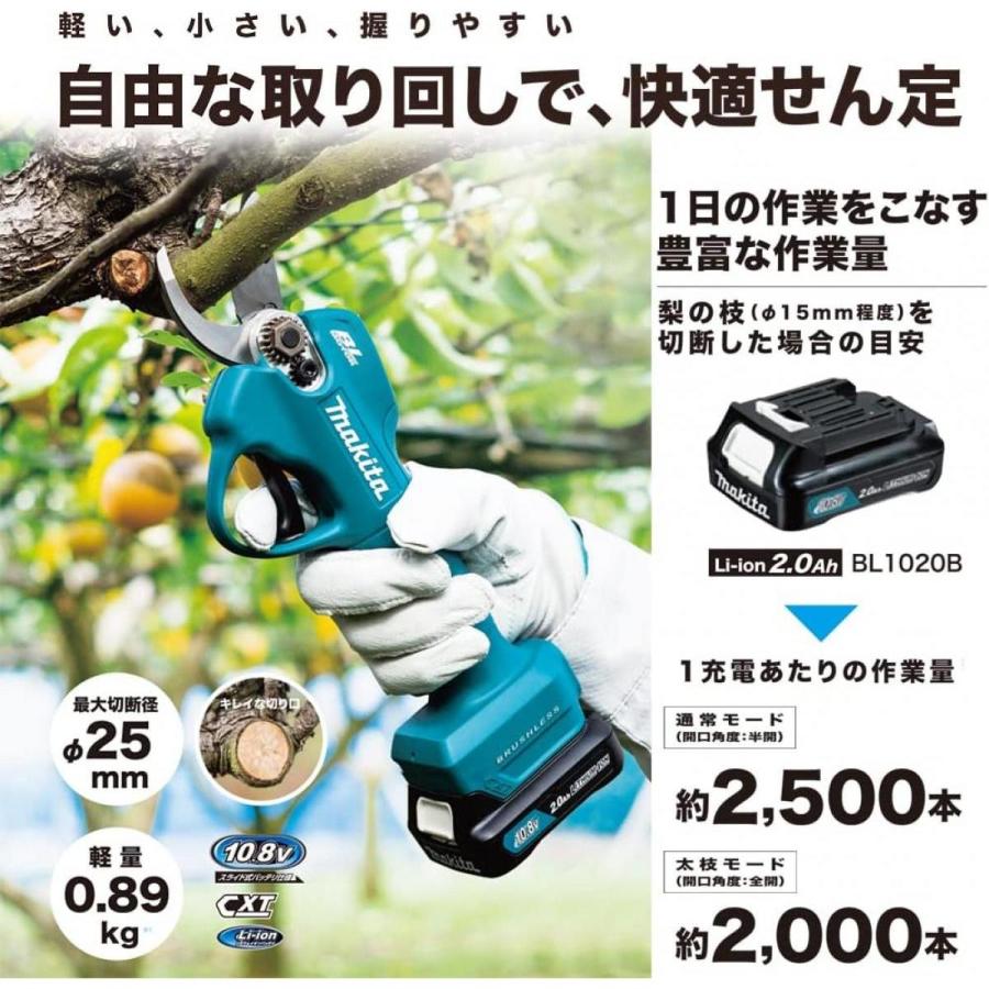マキタ(makita) 10.8V 充電式せん定ハサミ UP100DZ 本体のみ バッテリ