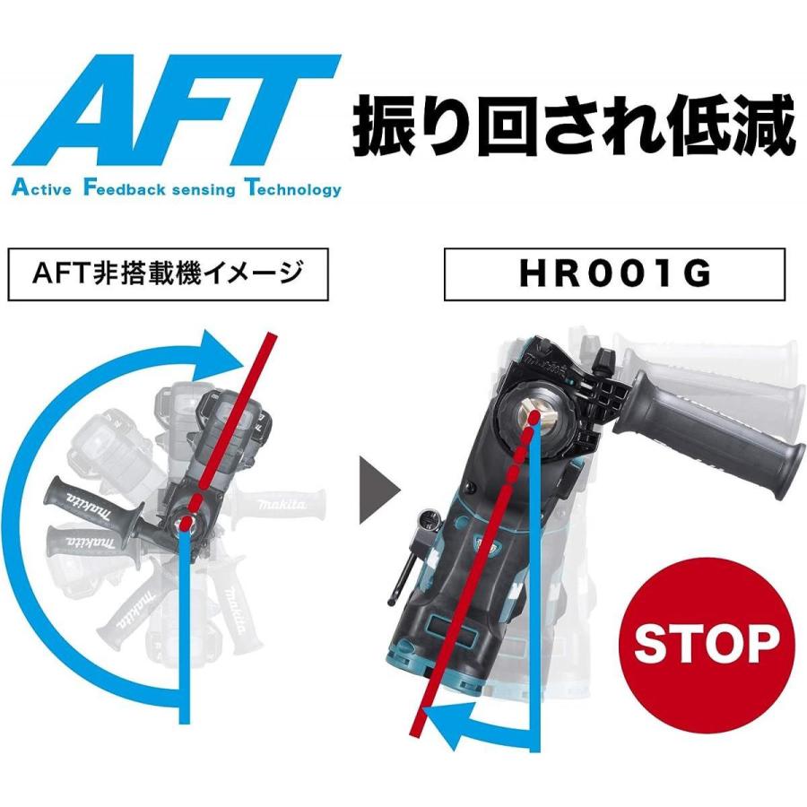 マキタ Makita 充電式ハンマドリル 40VMax 28mm/ハツリ可 SDS+ 集じんシステム バッテリ充電器付 HR001GRDXV ハンマドリル_5