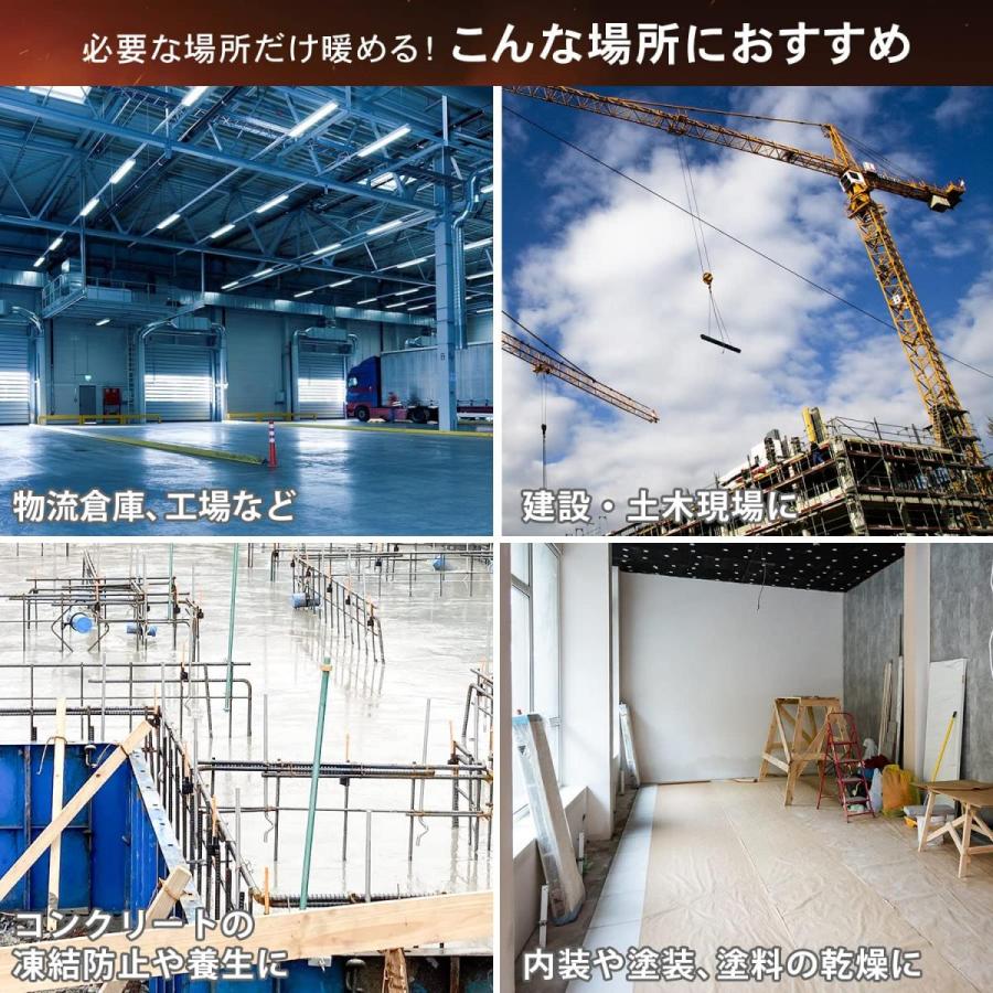 【在庫有・即納】暖房 ヒーター 温風 暖かい 体育館 事業所 工場 ジェットヒーター スポットヒーター 角度調節 安全装置内蔵 ヘルツフリー SPH-150Q ブラウン｜daiyu8｜03