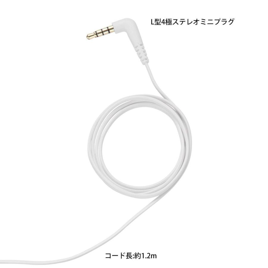パナソニック カナル型イヤホン スマートフォン/iPhone対応 ホワイト RP-TCM360-W｜daiyu8｜06