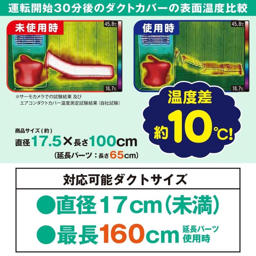 在庫有・即納】山善(YAMAZEN) スポットエアコン用ダクトカバー