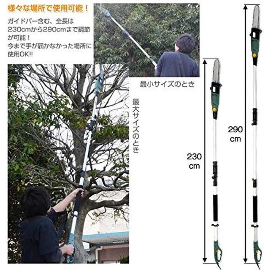 在庫有・即納】 電動高枝切りチェンソー 高枝健太郎くん ET1208 家庭用