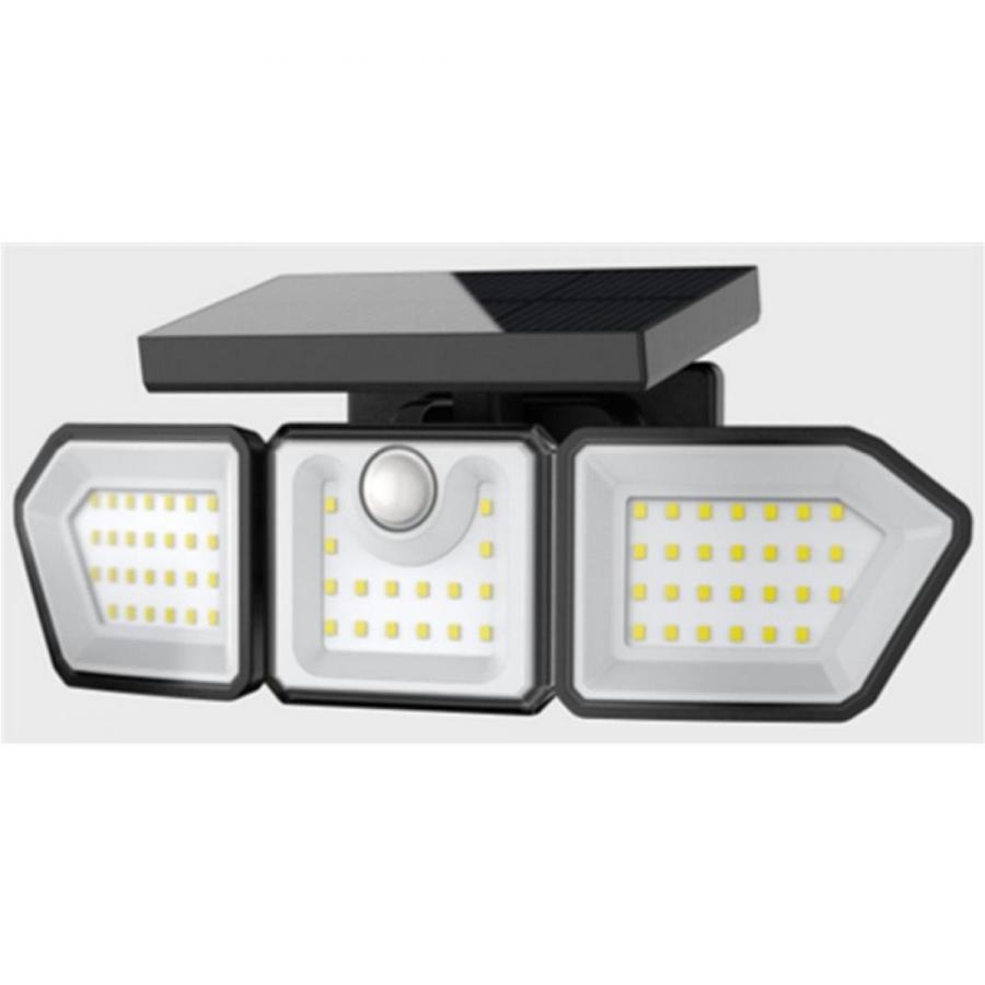 48PCS Mini Floodlights ユーザーマニュアル付き YSN センサーライト 2灯 ソーラー式 HX10LT-058BK ウォールライト