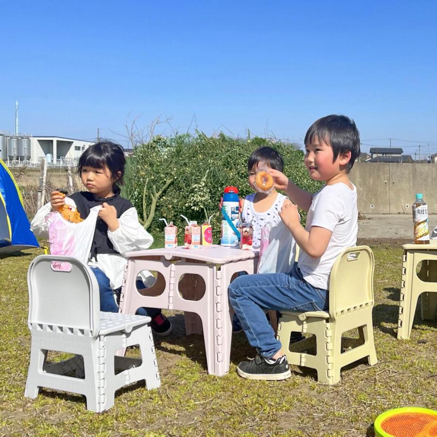 ILC(アイ・エル・シー) LUGS コンパクト フォールディング テーブル サンドベージュ LG-FT480BE 子ども用 折り畳み テーブル アウトドア|ダイユーエイト PayPayモール店|07