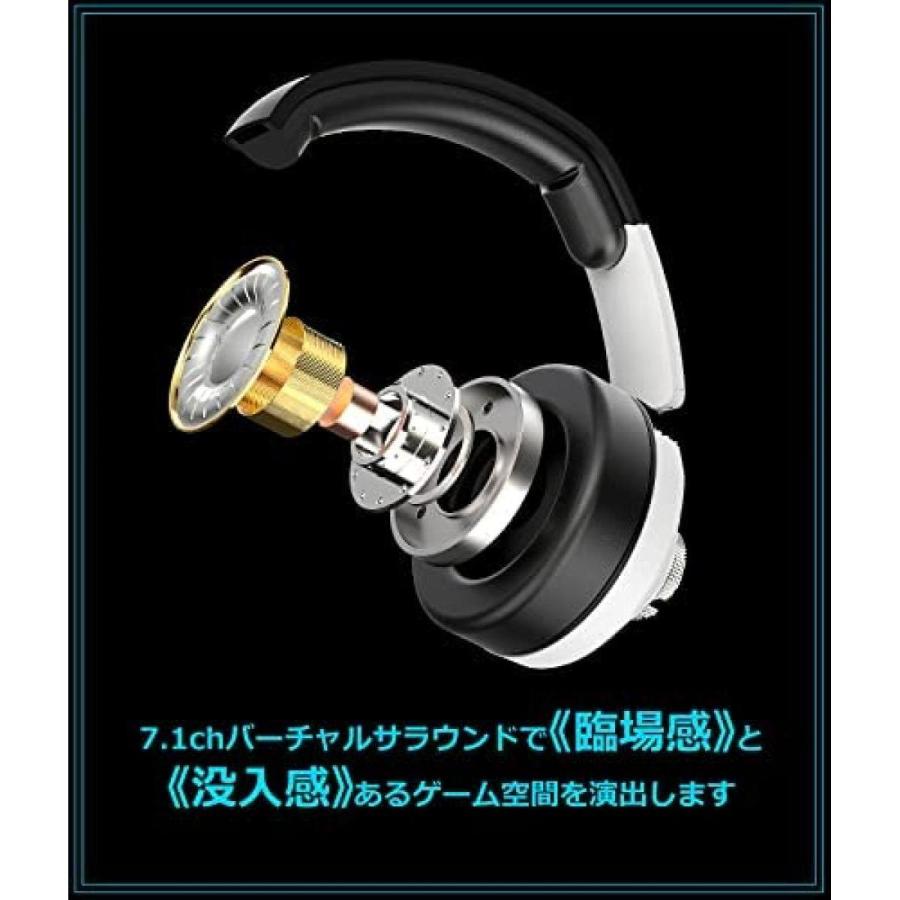 WizarD 2.4G＆Bluetooth5.1 ワイヤレスゲームヘッドセット 7.1ch