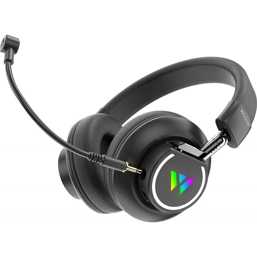 WizarD 低遅延 Bluetooth5.1 ゲーミング ヘッドセッド マイク着脱可能