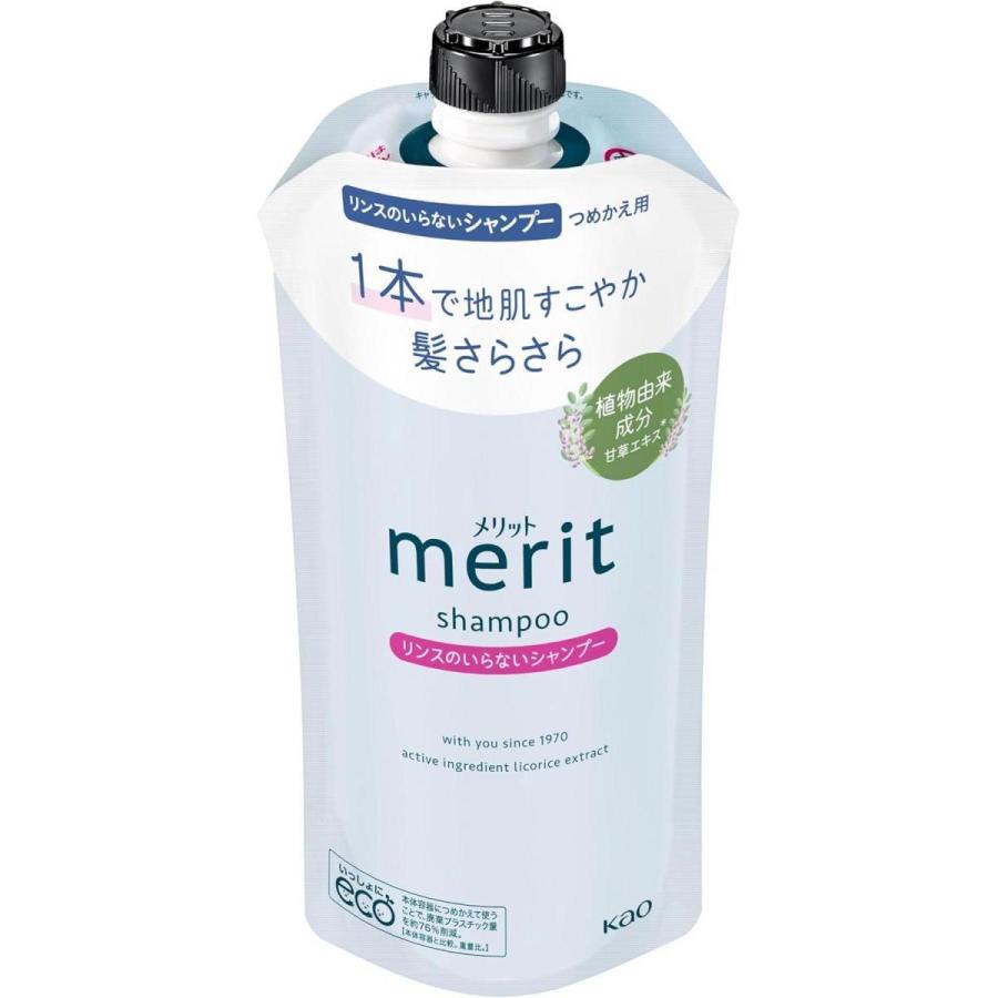まとめ買い】花王 メリット リンスのいらないシャンプー つめかえ用