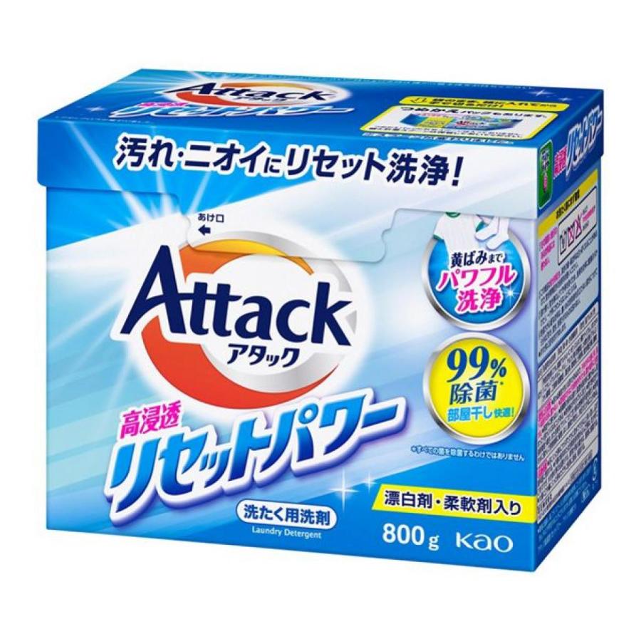 アタック 【まとめ買い】花王 アタック高浸透リセットパワー 800g×8個