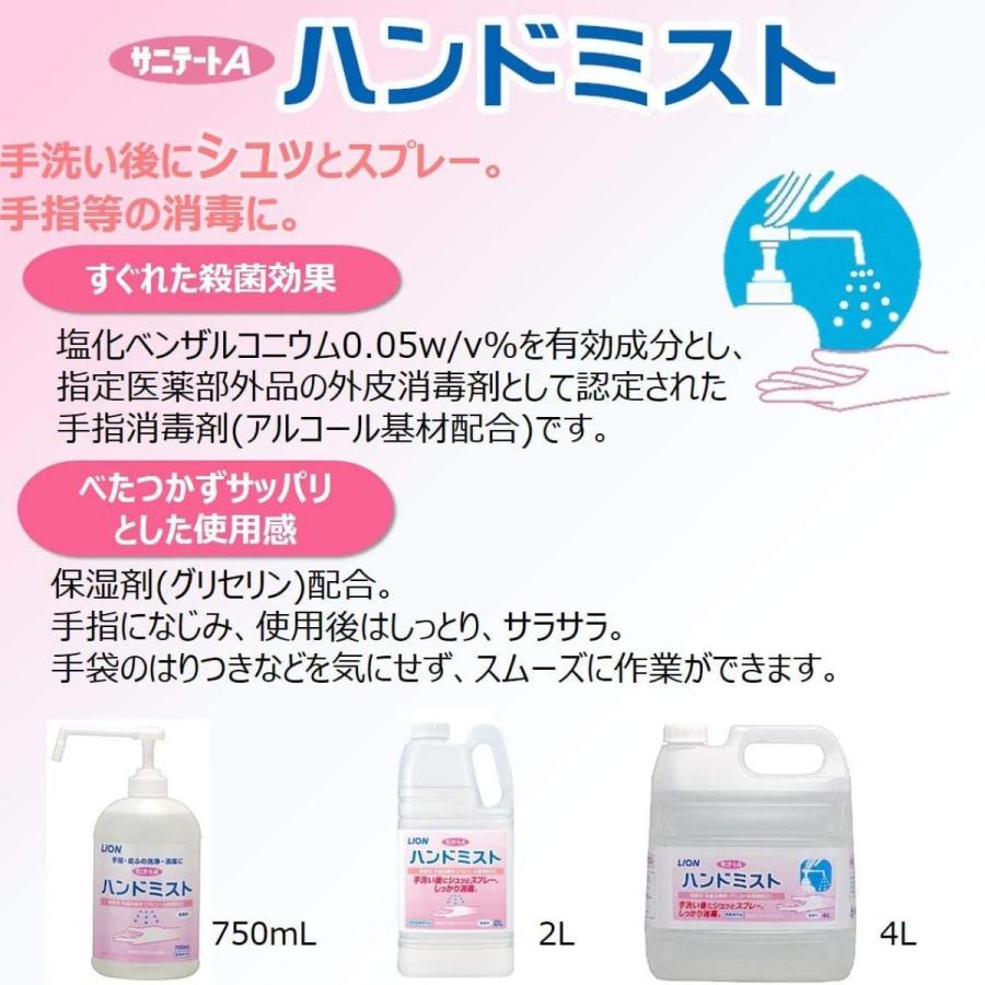 業務用 大容量 サニテートaハンドミスト 4l 全品最安値に挑戦 非接触検温計 液体タイプの手指用消毒剤 自動アルコール 医薬部外品 補充