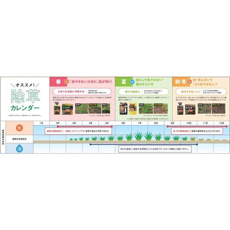 【在庫有・即納】レインボー薬品 ネコソギブロックV粒剤 10kg 除草剤 農耕地用 ネコソギ 雑草 除草 イネ スギナ ガーデニング 園芸用品_3