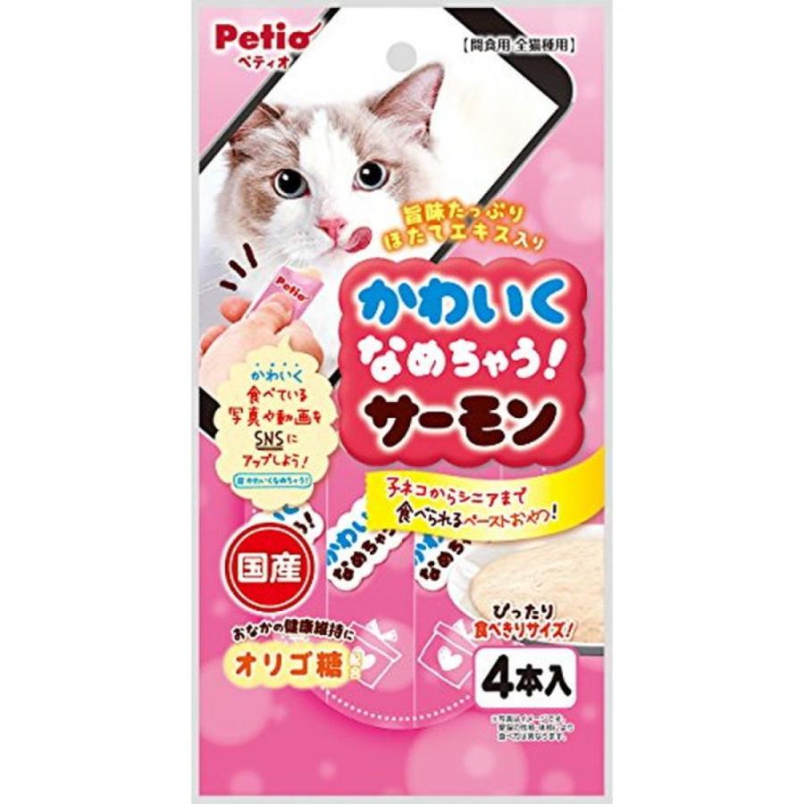 ペティオ Petio 猫用おやつ かわいくなめちゃう 4本入 サーモン 4本 ダイユーエイト Paypayモール店 通販 Paypayモール