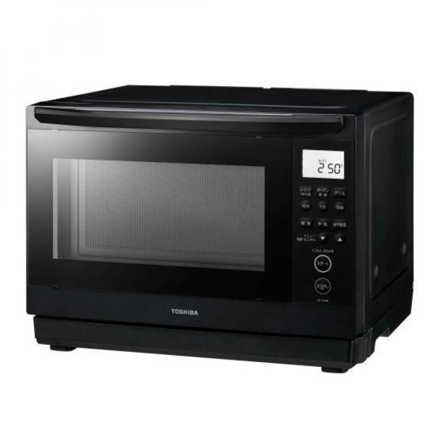 TOSHIBA 東芝 石窯ドーム 角皿式スチーム ER-D70B-K ブラック 26L