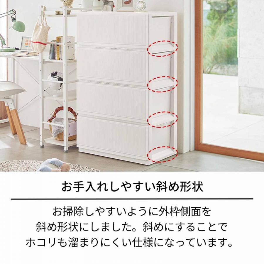 天馬 tenma プロフィックス スタイルケース 組立式 6503 深型 ブラウン サイズ(約)幅65×奥行45×高さ85cm 収納ケース 衣類収納