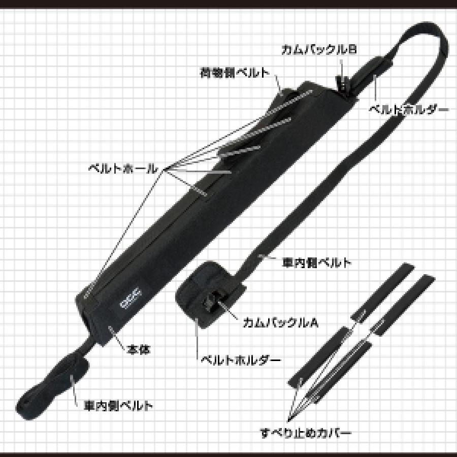 エーモン(amon) OGC ソフトキャリア ルーフキャリア ラック 工具不要