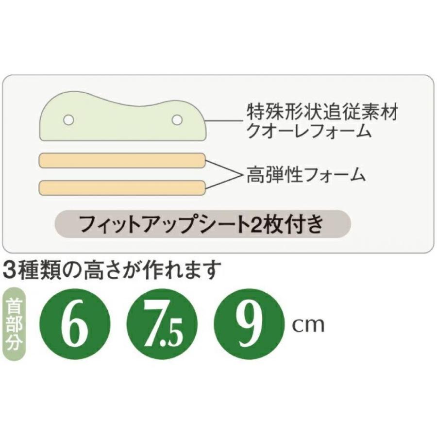 【I】【北海道・沖縄・離島不可】INOAC エアロフロー 低反発まくら レギュラータイプ 日本製 イノアック 高さ調整 ムレ軽減 吸水速乾カバー付き【代引不可】｜daiyu8｜06