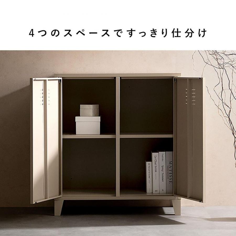 【I】宮武製作所 ロッカー Muun（ムーン） コーラルピンク LC-900 お客様組み立て 仕切り おしゃれ 棚 スチール_4