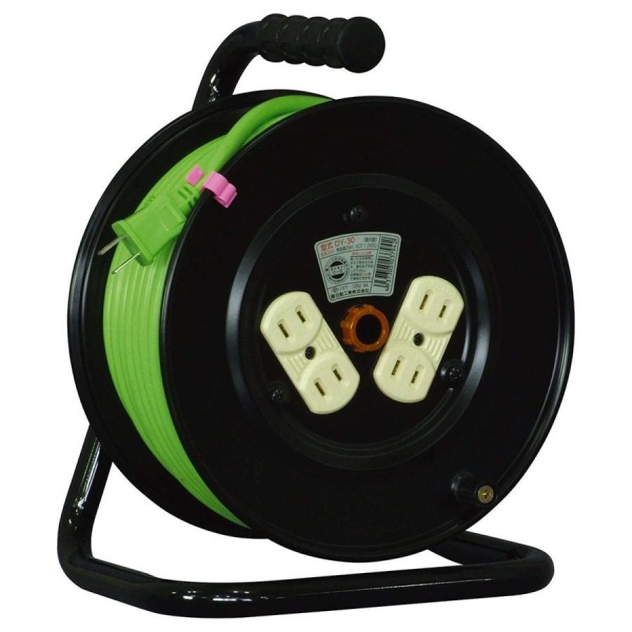 【在庫有・即納】電工ドラム 15A×30m 日動 電工ドラム コード 電工ドラム お祭り 縁日 延長コード 30M DY-30 【 SS-30 SS-3030 SS-30Kではありません】（Yahoo!・ダイユーエイト.com）