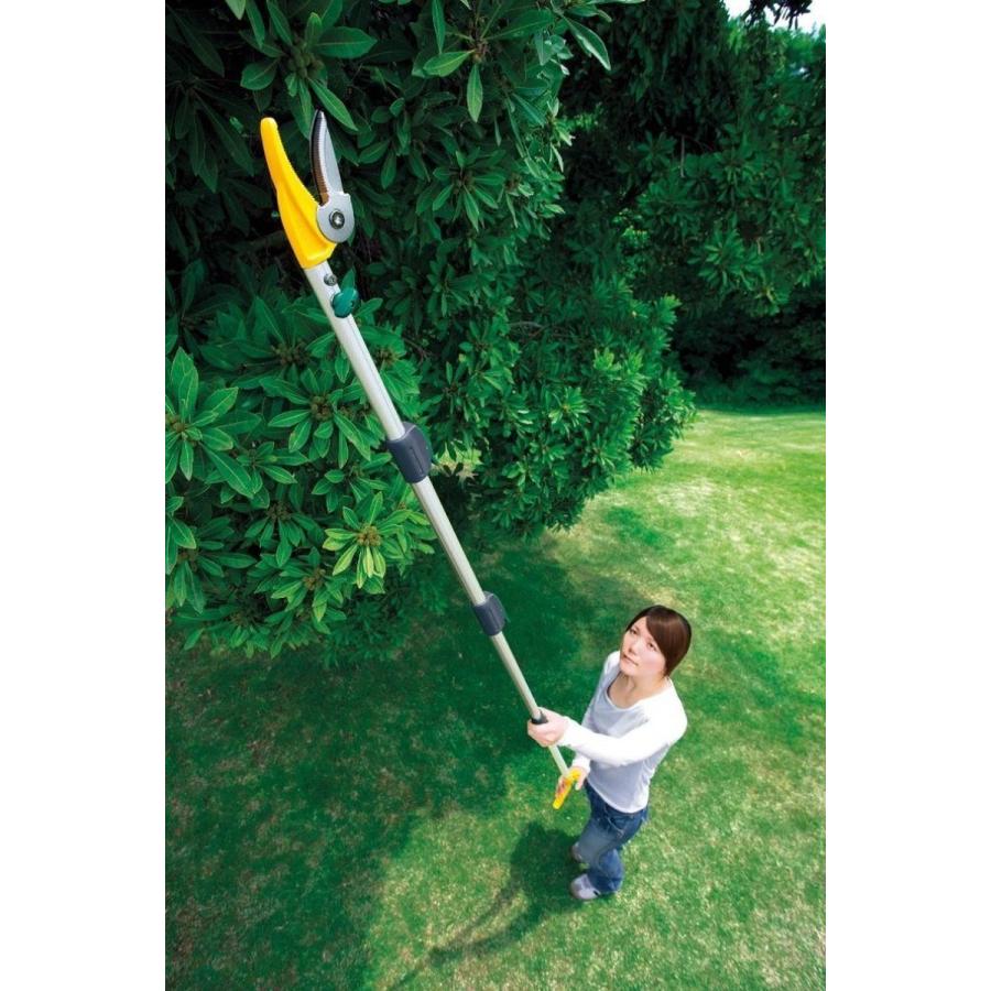 ムサシ 高枝切鋏 【ポールスリム】 3段式 アンビル刃 336