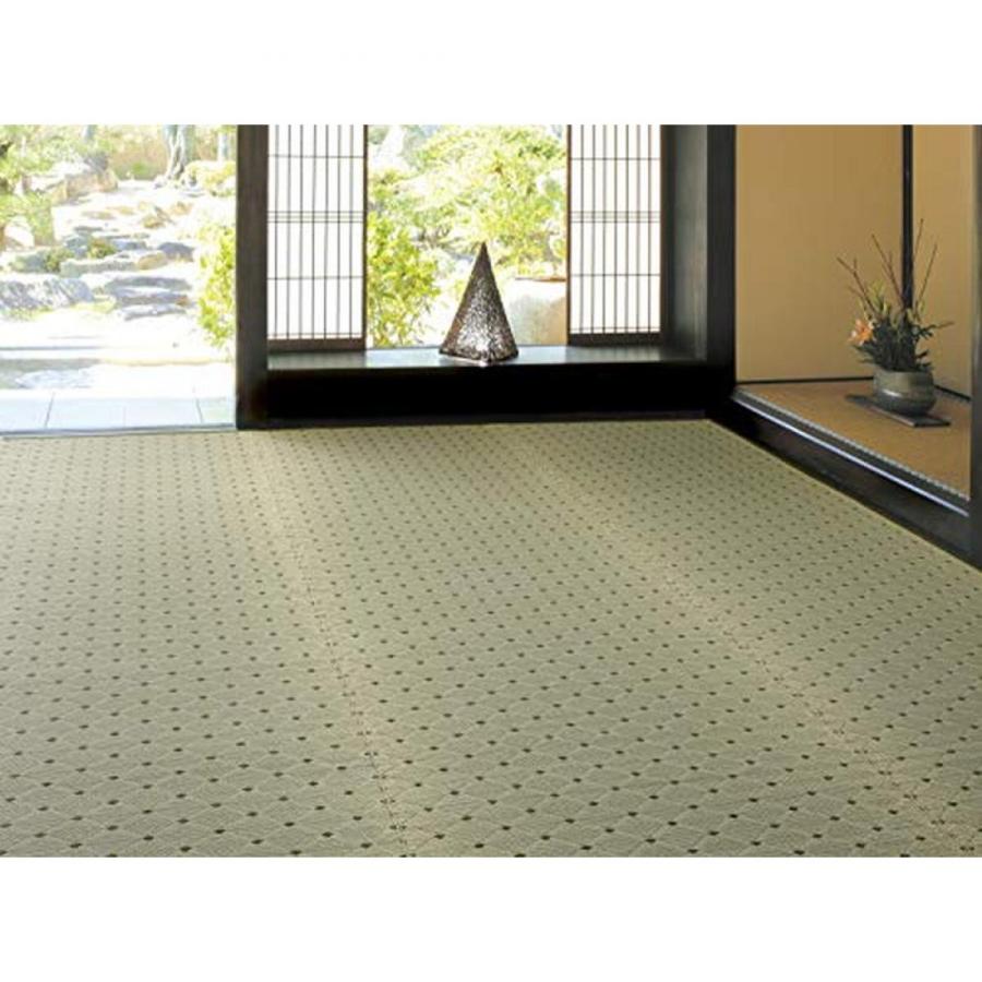【I】 萩原国産い草カーペット ダイヤ 本間6畳 81606760 286×382cm 花ござ シンプル 和モダン_4