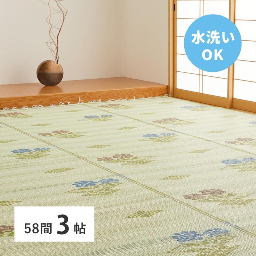HAGiHARA（萩原） 【I】 萩原洗えるい草風カーペット #110 58間 3畳