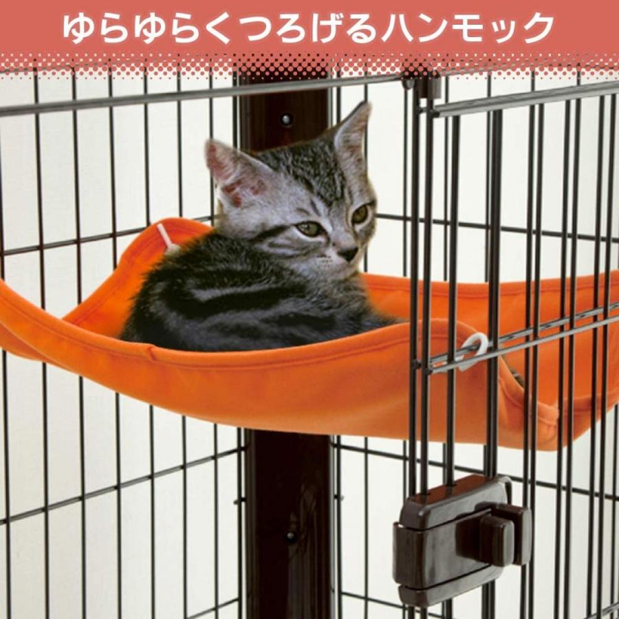 【猫用ケージ】アイリスオーヤマ/カラースリムケージ 2段 ブラウン/P-CSC-902 IRIS OHYAMA（アイリスオーヤマ） 猫 ケージ キャットケージ 2段
