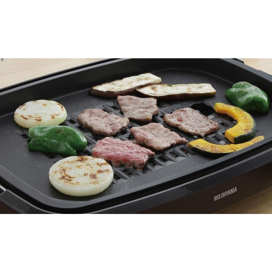 IRIS OHYAMA APA-137 ホットプレート ブラック 【公式通販】