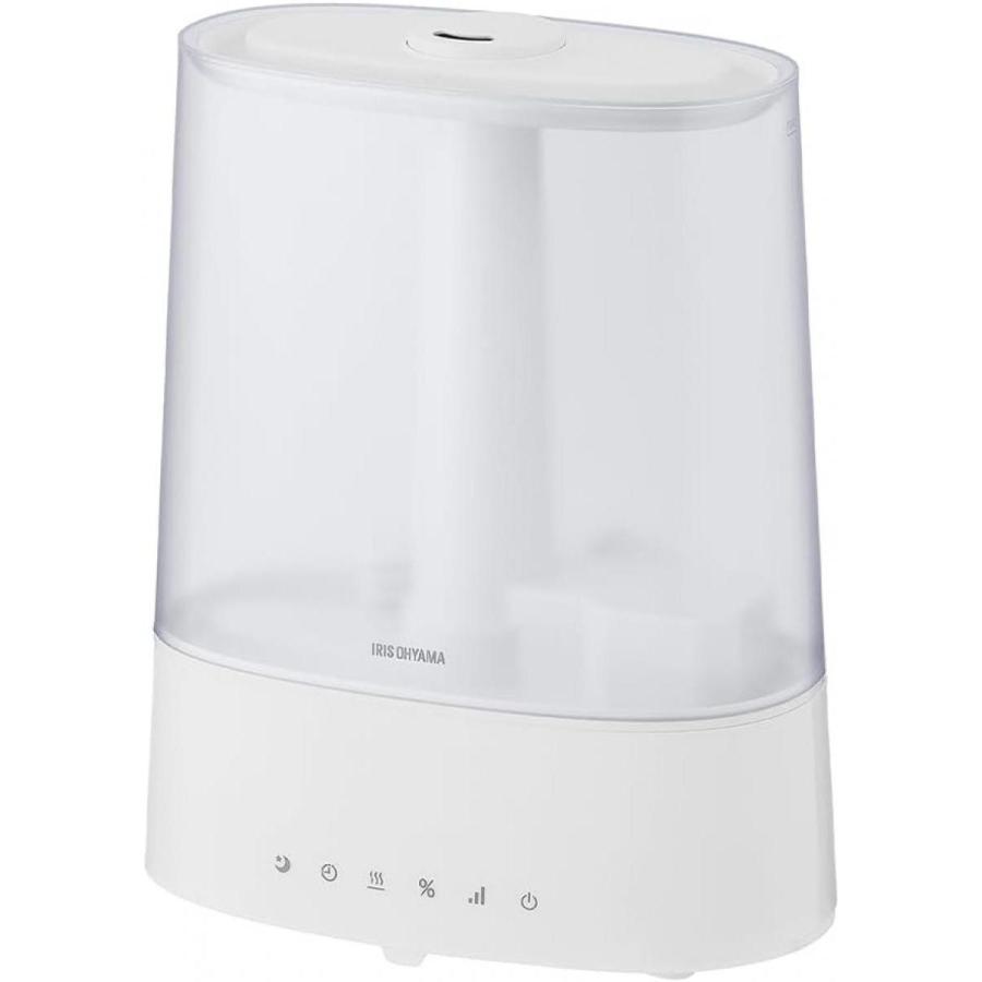 H*U様 IRIS OHYAMA 除湿機 ホワイト 2021年製 アイリスオーヤマ 上給水超音波ハイブリッド加湿器 550ml ホワイトAHM