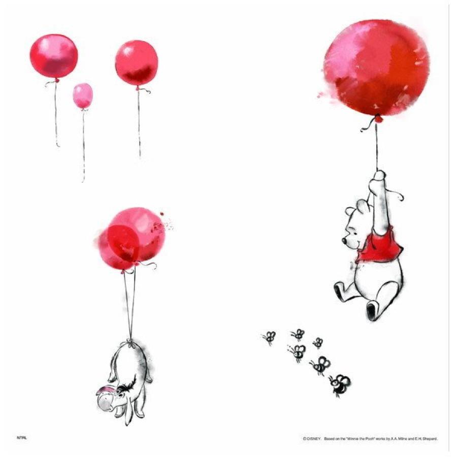 アサヒペン ふすま紙 くまのプーさん 襖紙 NTLWP-004F 92cm×182cm 2枚