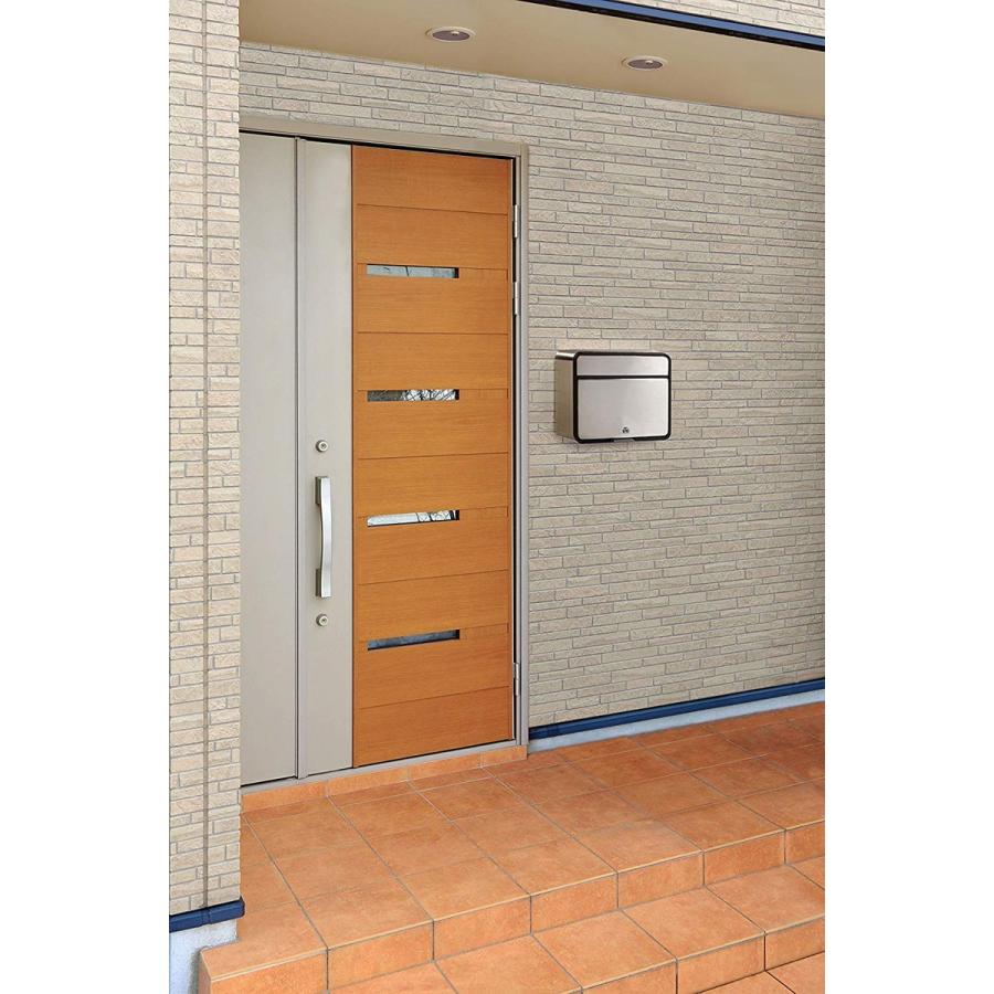 ポスト 郵便ポスト 置き配 郵便受け 新聞受け 郵便 メール便 新聞 朝刊 夕刊  スチールポスト カムロック錠 チタングレー  FH-58P(TGY) グリーンライフ