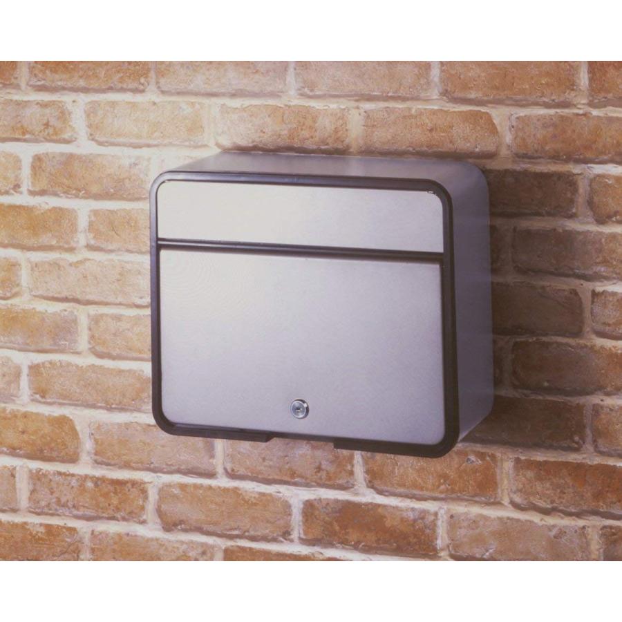 ポスト 郵便ポスト 置き配 郵便受け 新聞受け 郵便 メール便 新聞 朝刊 夕刊  スチールポスト カムロック錠 チタングレー  FH-58P(TGY) グリーンライフ