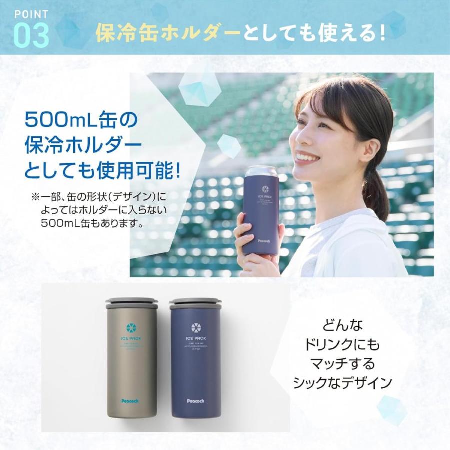 【在庫有・即納】【在庫有・即納】 まとめ買いピーコック アイスパック(布氷のう) ABC-50 ネイビー(AK)×3セット　携帯 保冷 氷嚢 氷のう