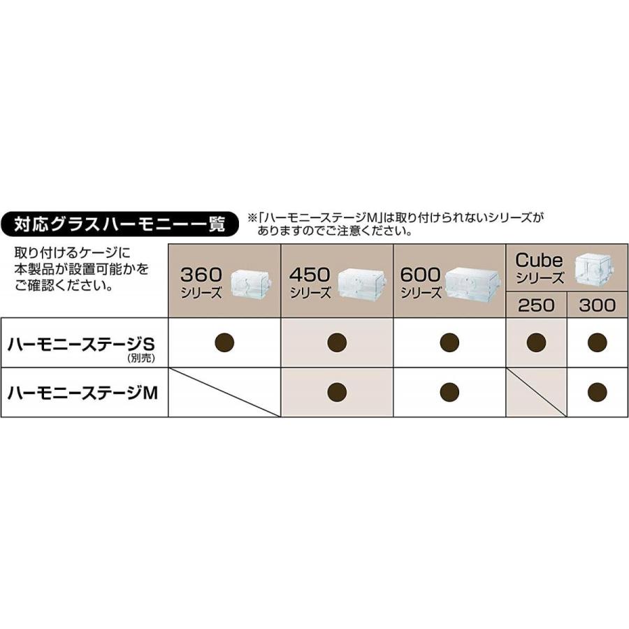 ジェックス Harmony ハーモニーステージ M グラスハーモニー 専用ステージ ハムスター 小動物用 運動 ロフト スロープ 丸洗い可 GEX｜daiyu8｜06