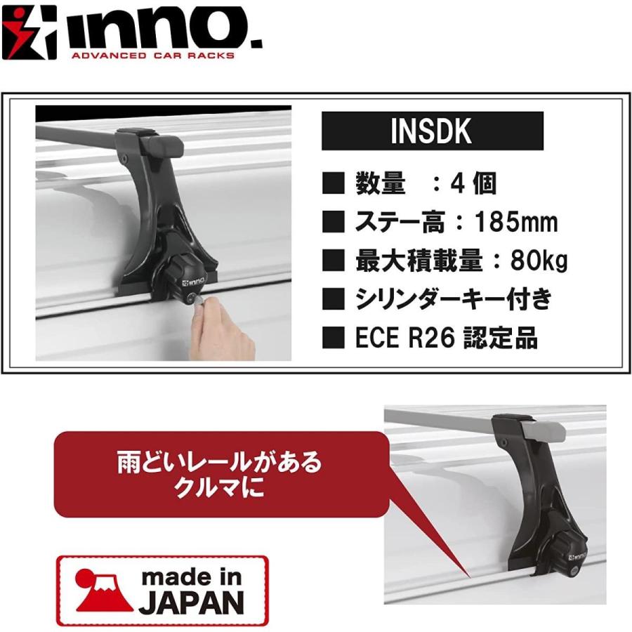 INNO スクエアベースステー INDDK システムキャリアベース ルーフ 