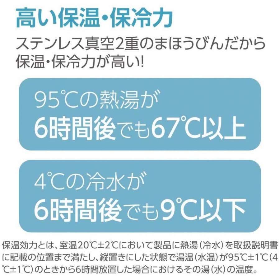 象印 水筒 ワンタッチ ステンレスマグ シームレスせん 0.36L アイスグレー SM-WA36-HL 360ml 洗いやすい 直飲み 保温 保冷 ステンレス まほうびん｜daiyu8｜04